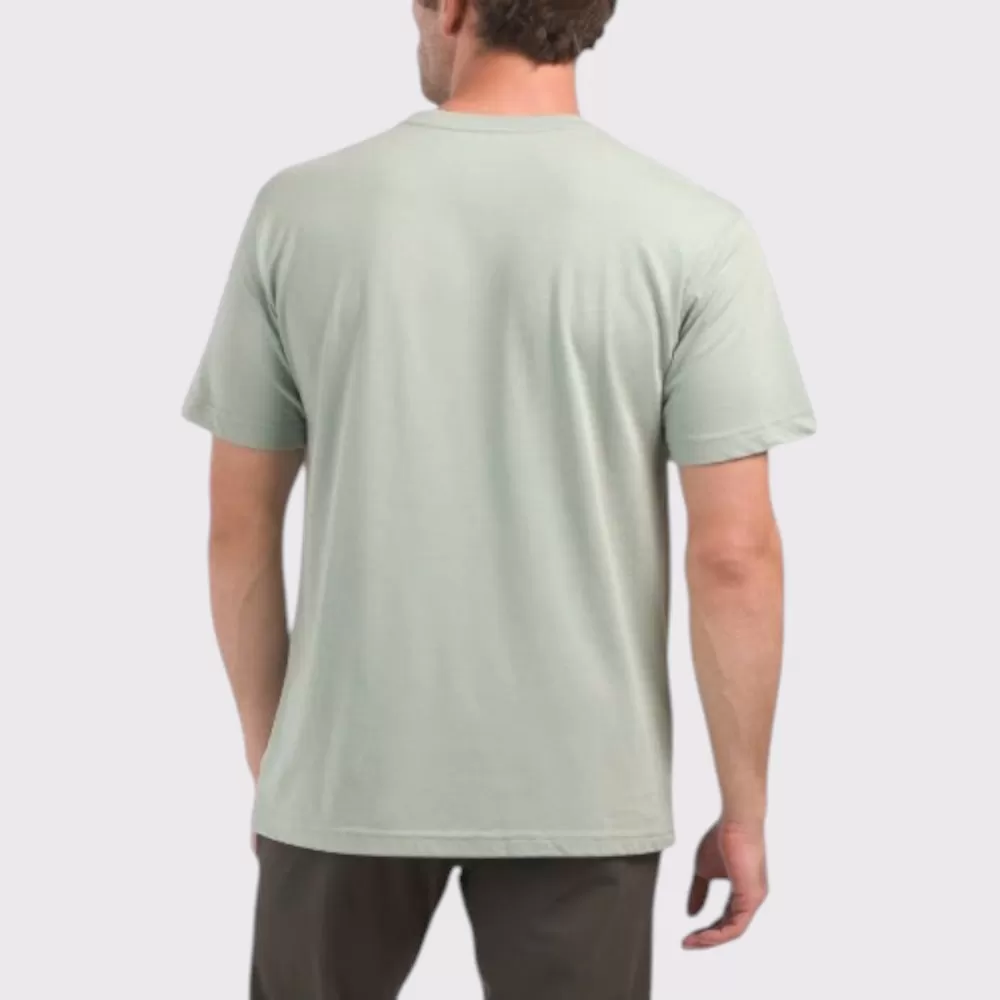 Áo Thun Nam Reebok Identity Big Stacked Logo #Xanh Bơ #Size M