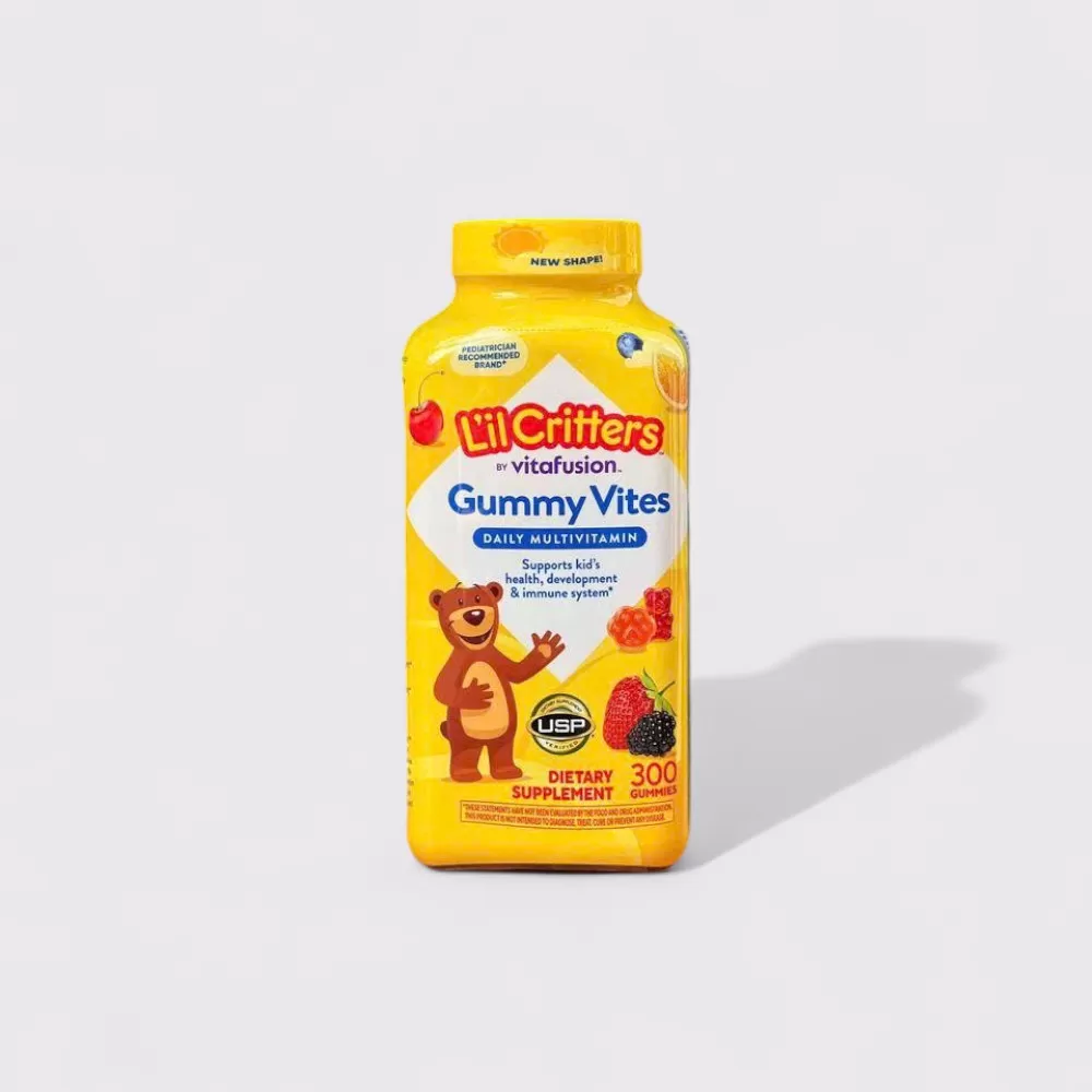 Kẹo Dẻo Vitamin Tổng Hợp Cho Bé L’il Critters Gummy Vites, Cho Trẻ Từ 2 Tuổi #300 Viên (Mẫu mới)