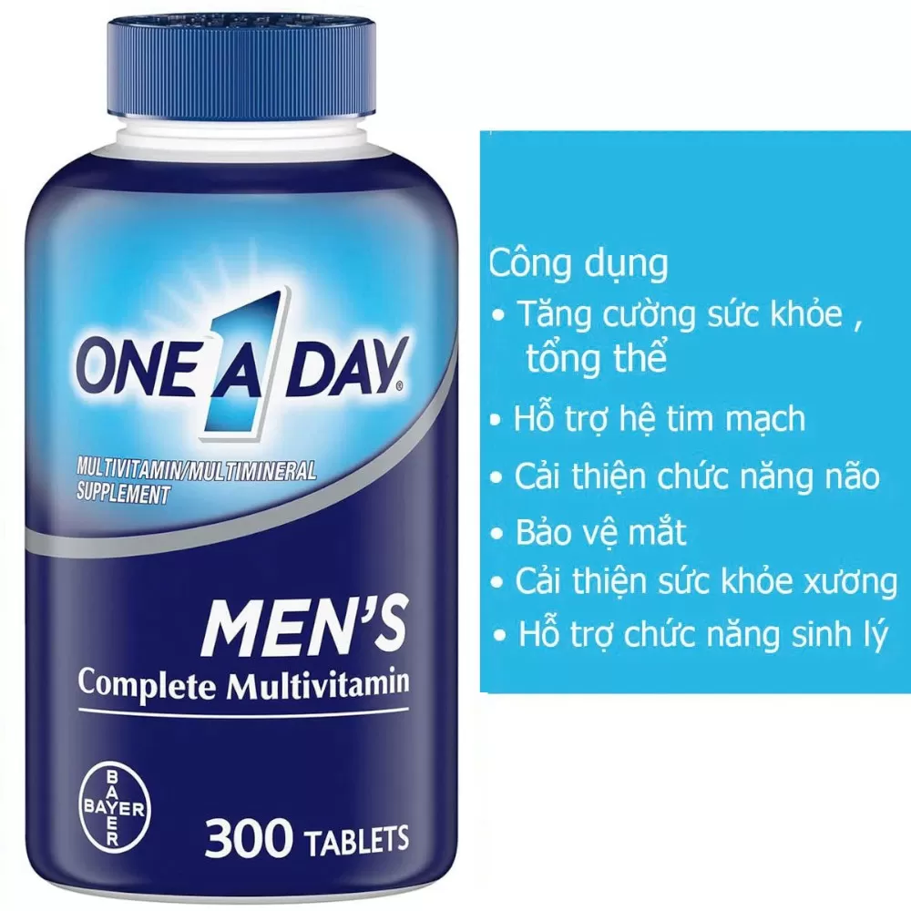 Vitamin Tổng Hợp Cho Nữ Giới One A Day Men's - 300 viên
