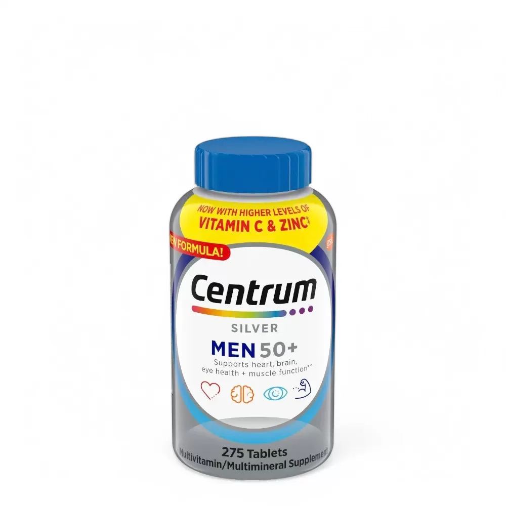 Vitamin tổng hợp cho nam giới Centrum Silver Men 50+ (275 viên)