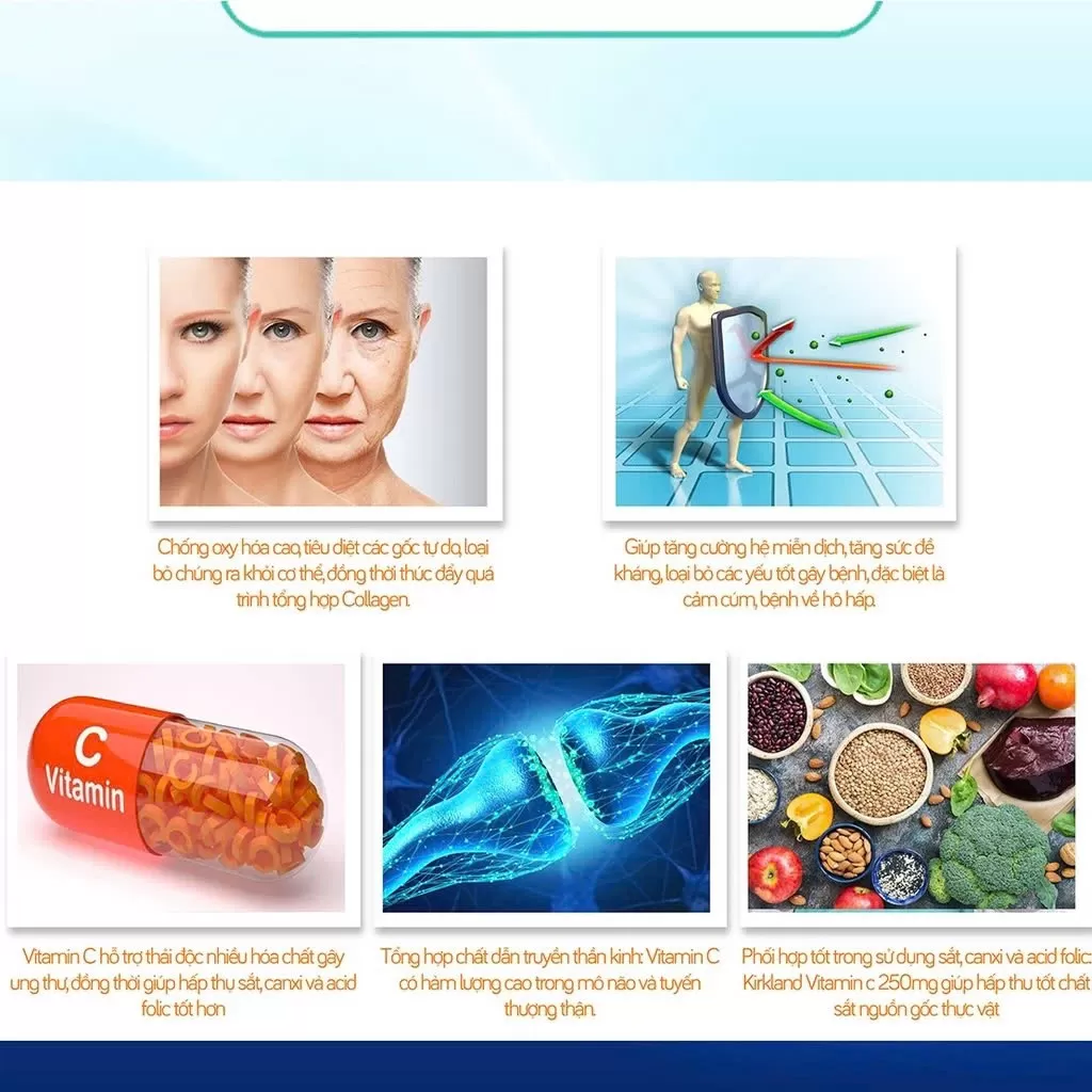 Viên ngậm Vitamin C 500mg Kirkland của Mỹ