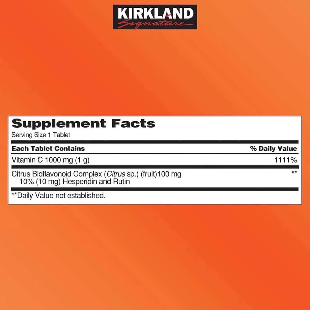 Viên Uống Bổ Sung Vitamin C 1000mg Kirkland #500 viên