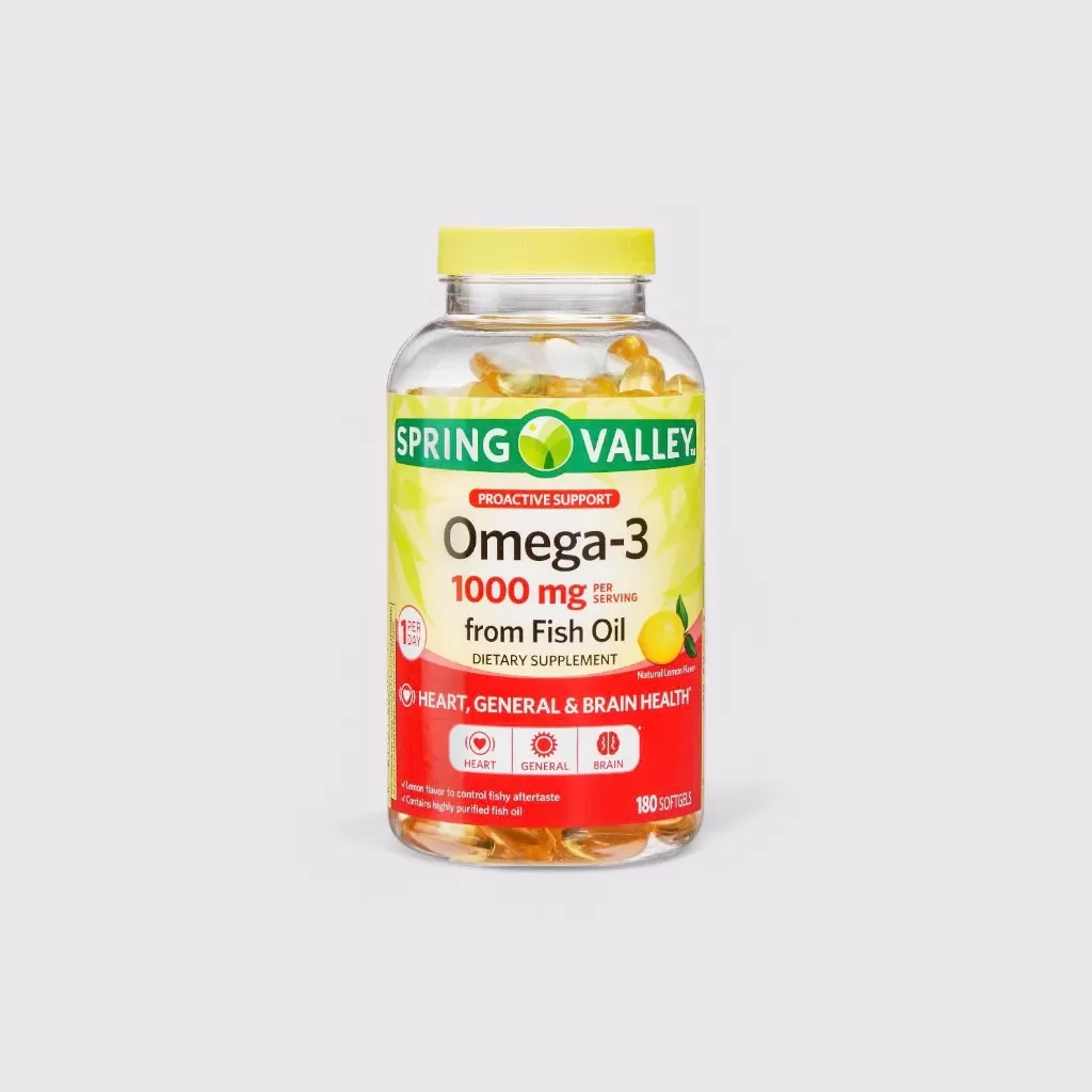 Viên Dầu Cá Spring Valley Omega 3 Fish Oil 1000 mg #120 viên