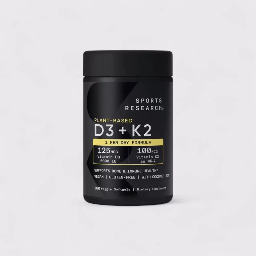 Viên hỗ trợ xương khớp Vitamin D3+K2 Sports Research 160 viên