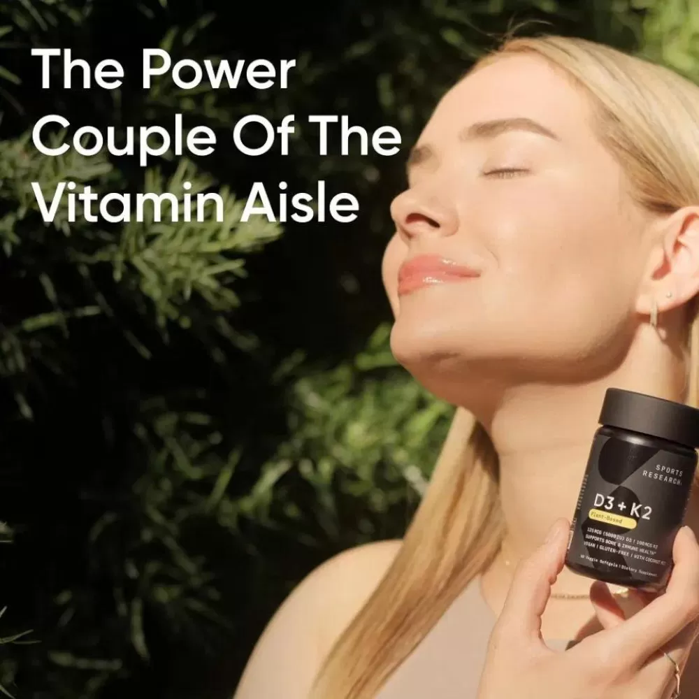 Viên hỗ trợ xương khớp Vitamin D3+K2 Sports Research 160 viên