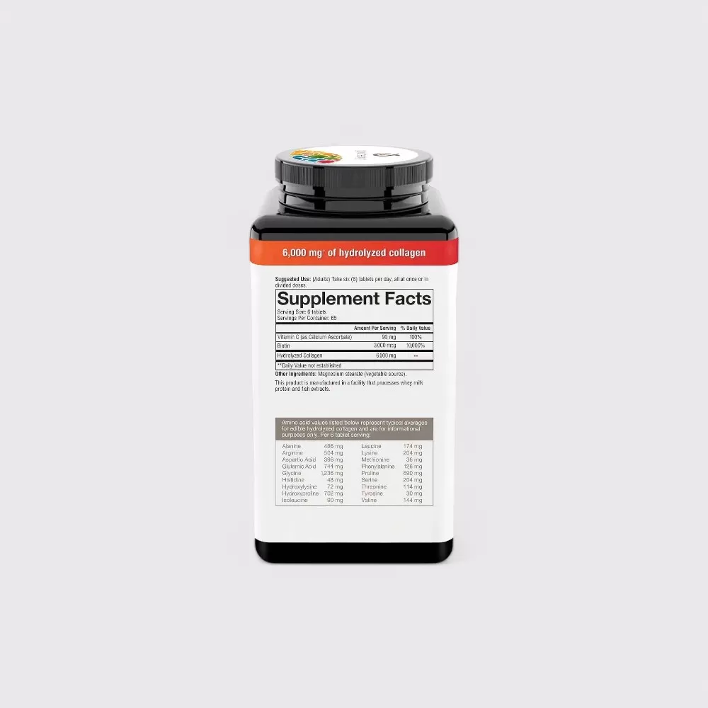 Viên Uống Collagen Biotin Youtheory 6000mg #Hộp 390 viên