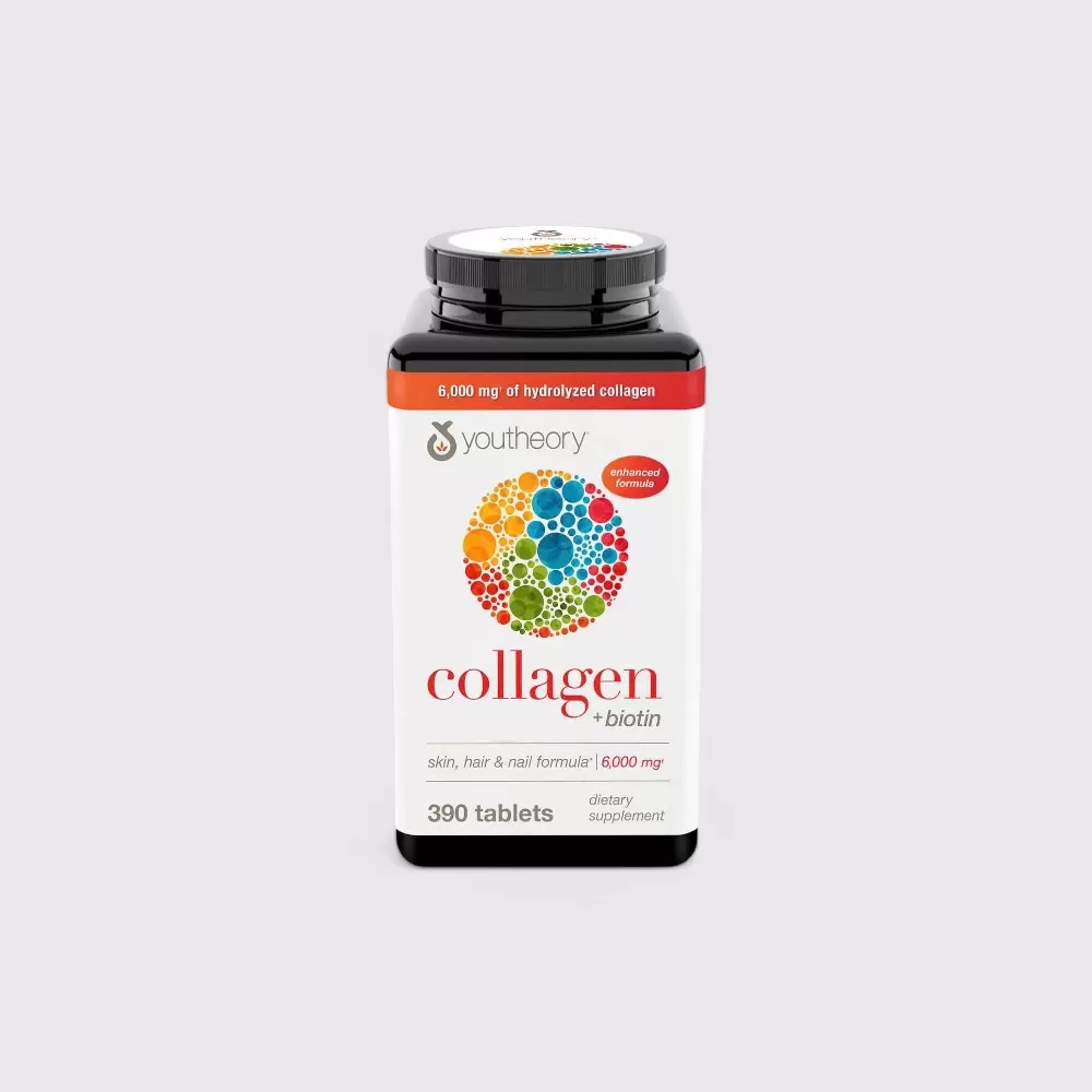 Viên Uống Collagen Biotin Youtheory 6000mg #Hộp 390 viên