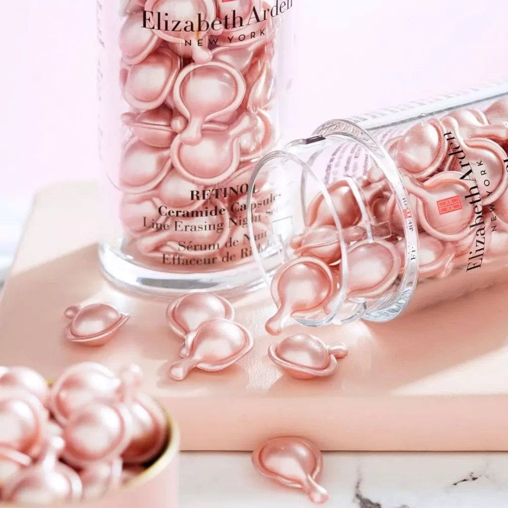 Tinh chất chống lão hóa Elizabeth Arden Retinol Ceramide Capsules Line Erasing Night Serum - 90 viên