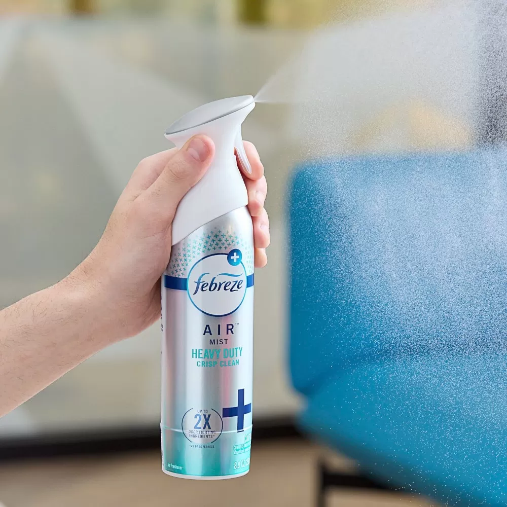 Xịt Phòng Febreze Air Mist Heavy Duty Crisp Clean - 250g