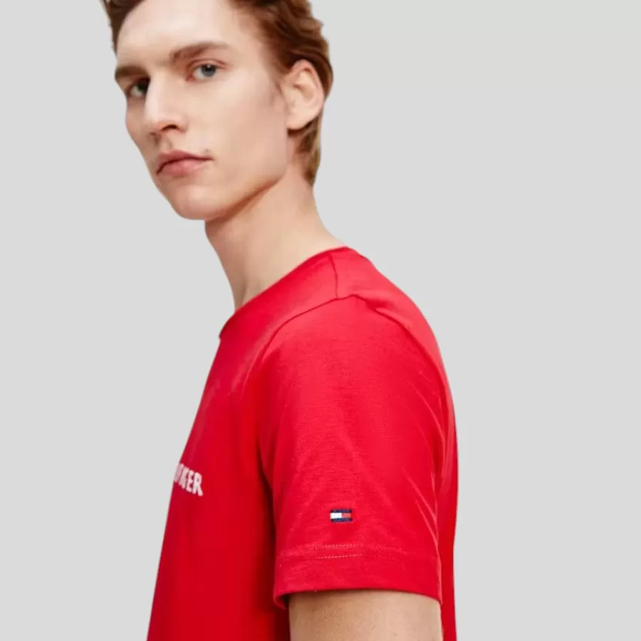 Tommy Hilfiger Embroidered Tommy Logo #Đỏ #Size M