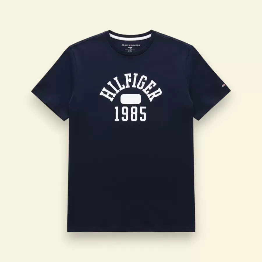 Tommy Hilfiger 1985 Logo T-Shirt #M #Xanh Navy