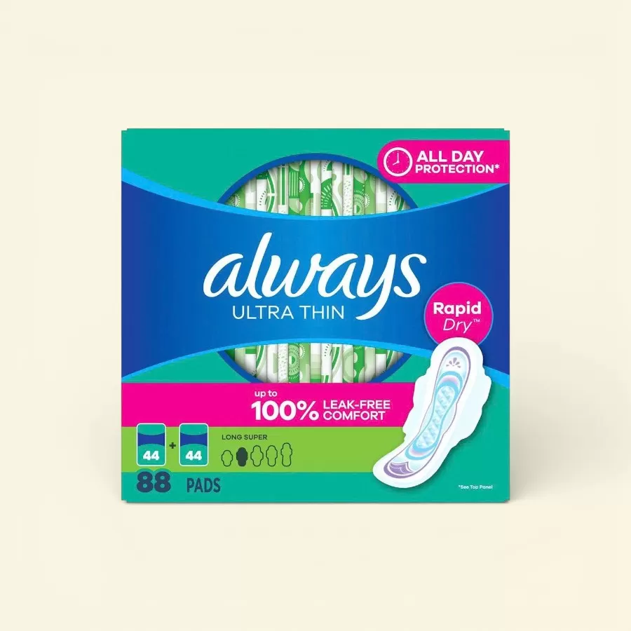 Băng Vệ Sinh Always Ultra Thin Long Super Pads With Wings, Size 2 - 88 Pads