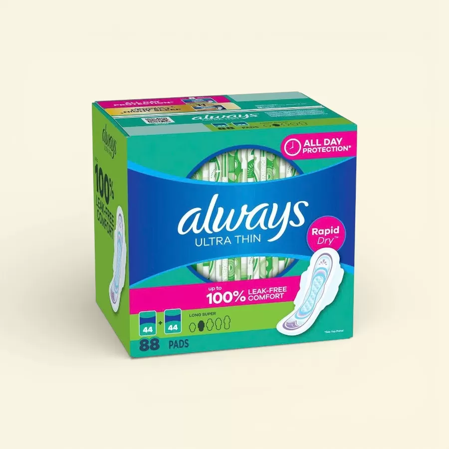 Băng Vệ Sinh Always Ultra Thin Long Super Pads With Wings, Size 2 - 88 Pads