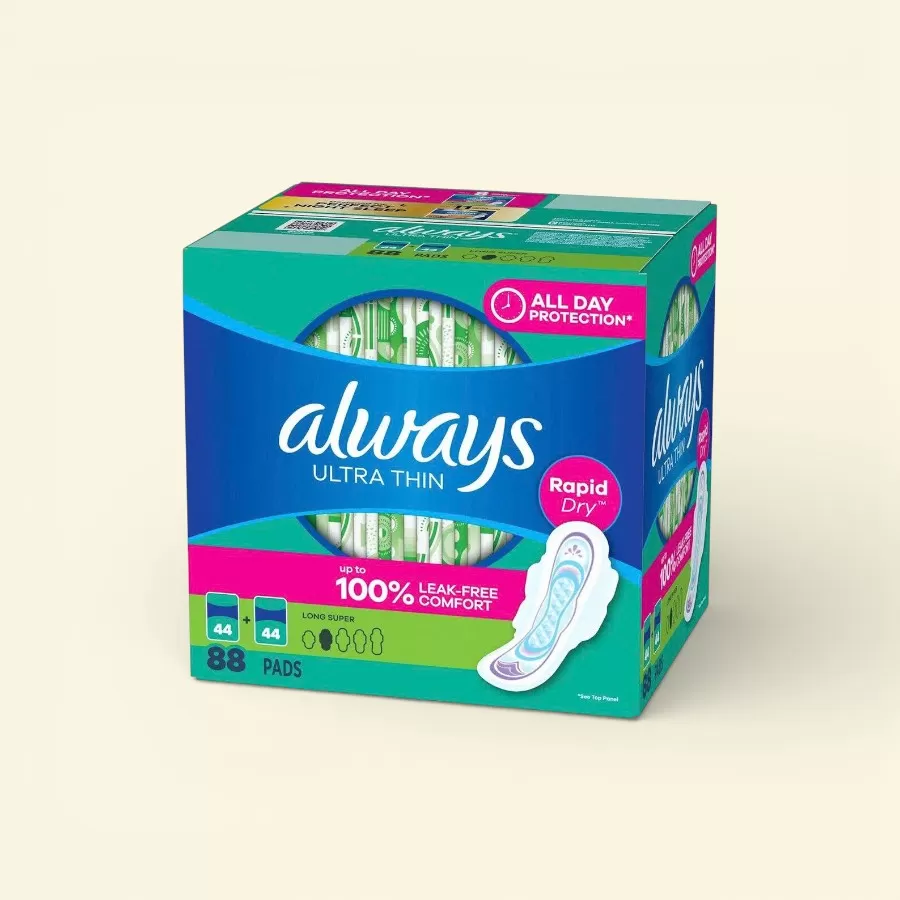 Băng Vệ Sinh Always Ultra Thin Long Super Pads With Wings, Size 2 - 88 Pads