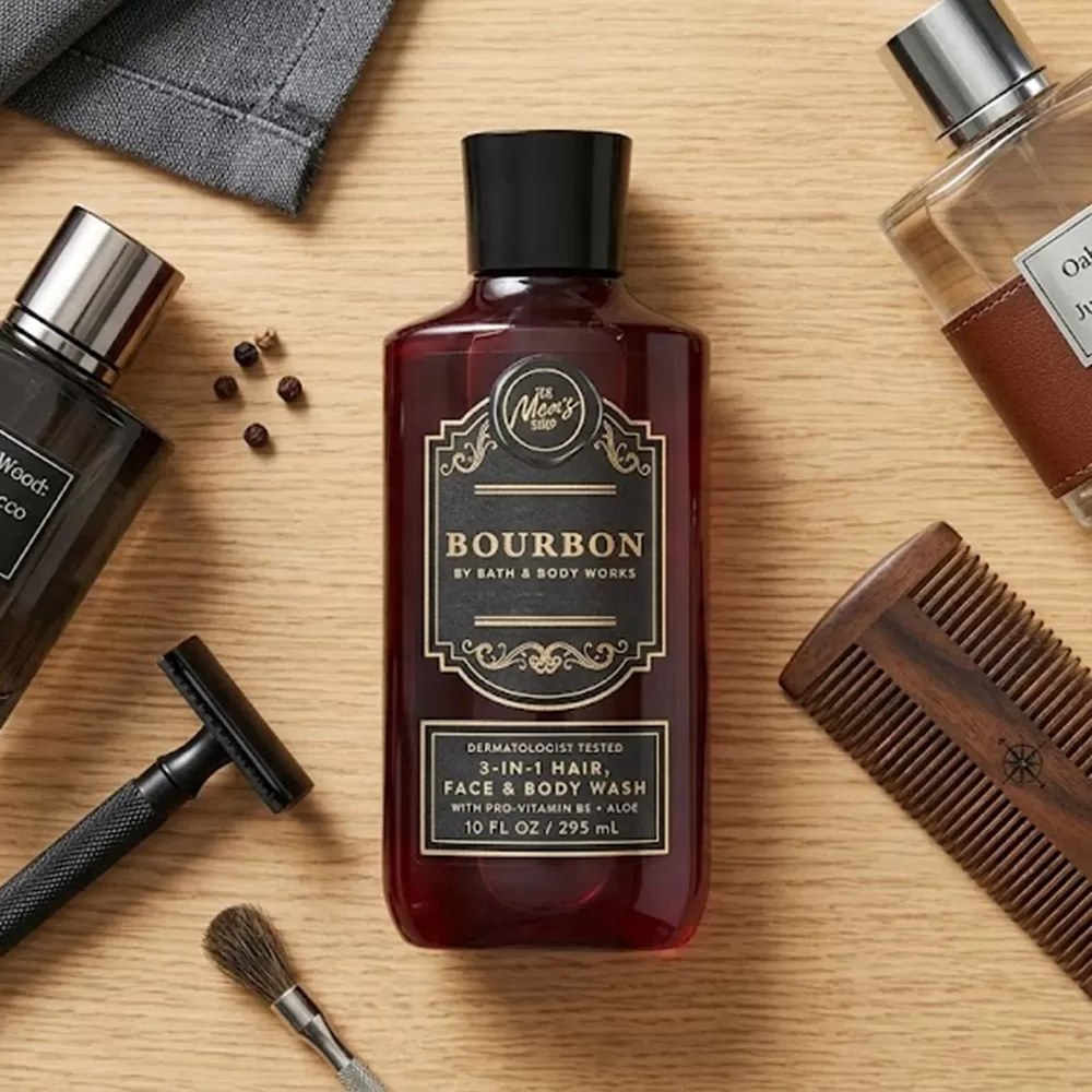 Bourbon (New 2026) 3-in-1 Hair, Face & Body Wash | Bath & Body Works - 295ml