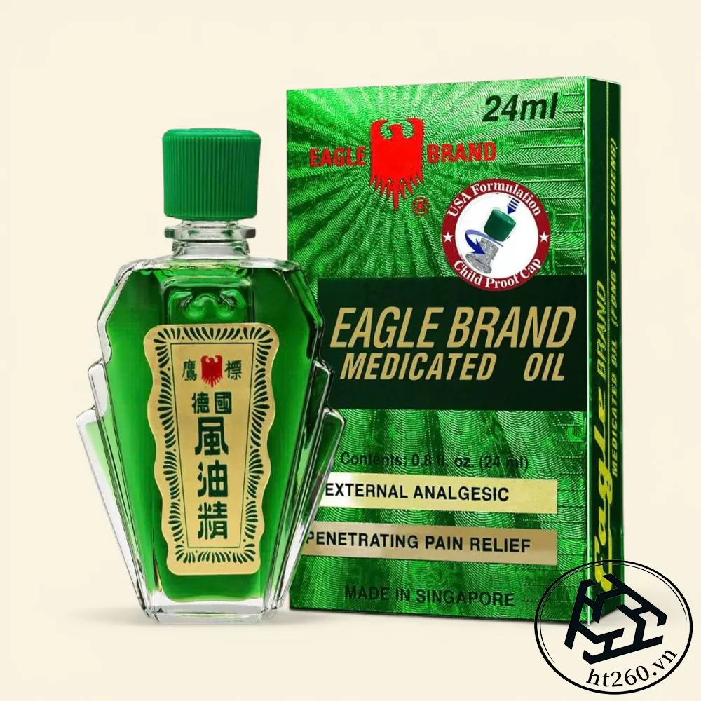 Dầu Gió Xanh Eagle Brand Medicated Oil #24ml