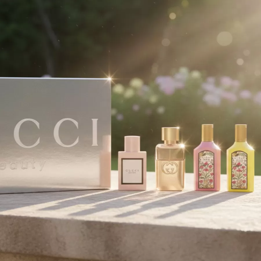 Gucci Eau De Parfum 4 Piece Gift Set #5ml