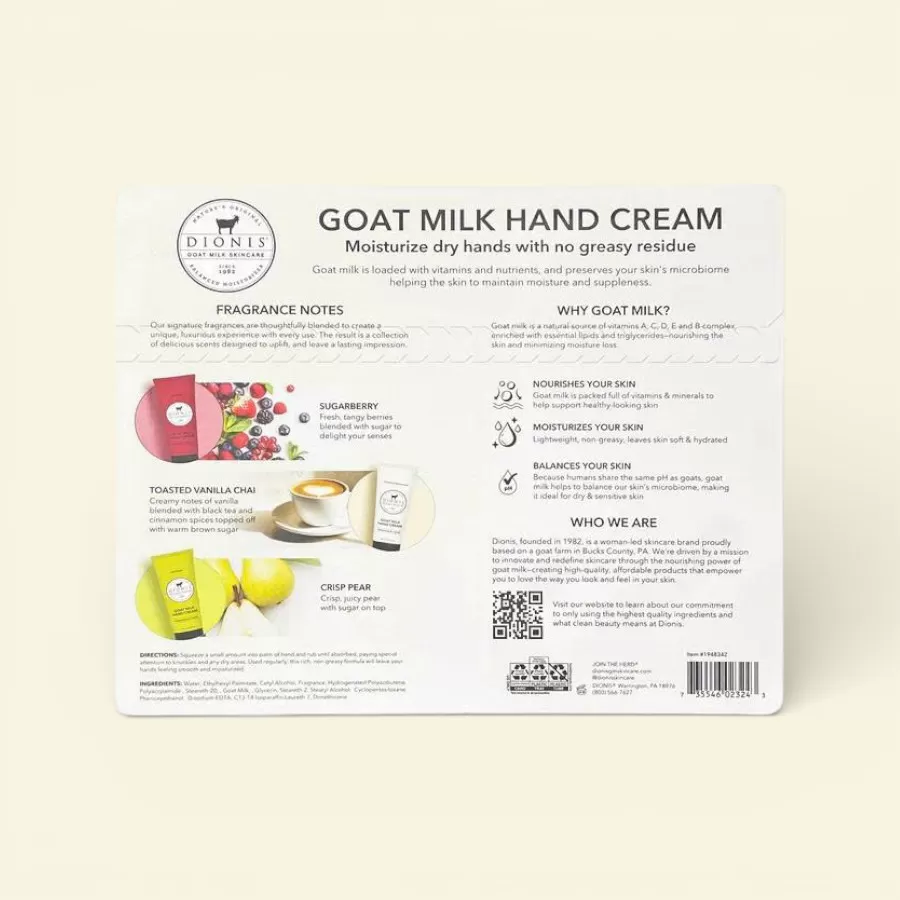 Kem Dưỡng Da Tay Dionis Goat Milk Hand Cream Trio Set