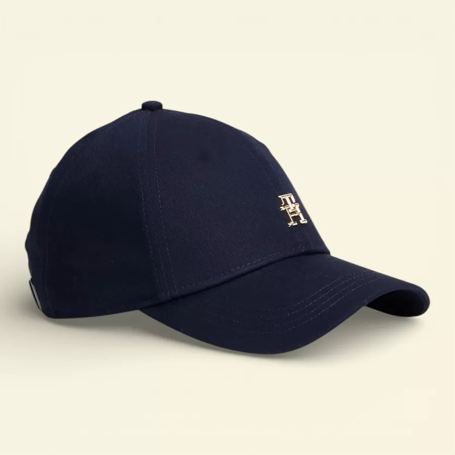 Tommy Hilfiger Monogram Logo Baseball Cap #Xanh Navy