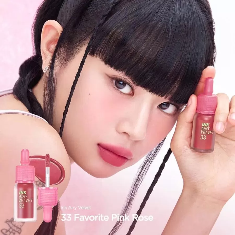 Son Kem Lì Peripera Ink Airy Velvet Favourite Pink Rose 33