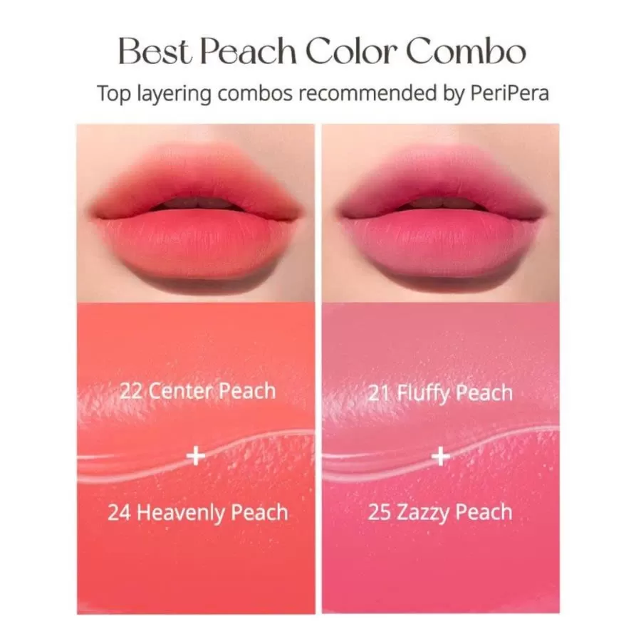 Son Kem Lì Peripera Ink Airy Velvet Heavenly Peach 24