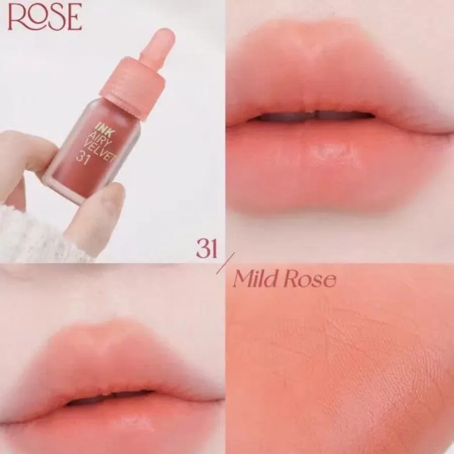 Son Kem Lì Peripera Ink Airy Velvet Mild Rose 31