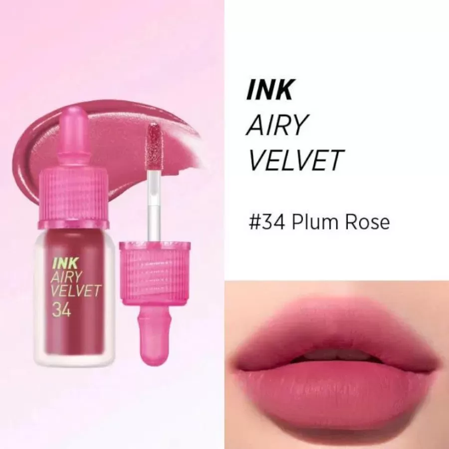 Son Kem Lì Peripera Ink Airy Velvet Plum Rose 34