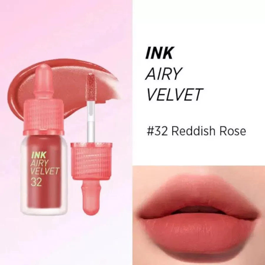 Son Kem Lì Peripera Ink Airy Velvet Reddish Rose 32