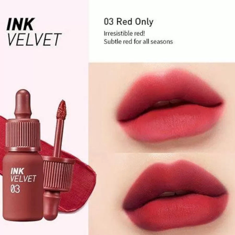 Son Kem Lì Peripera Ink Velvet Red Only 03