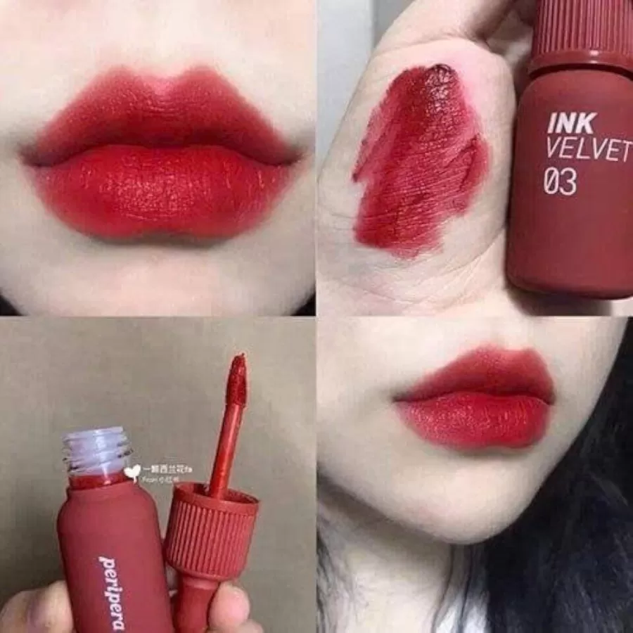 Son Kem Lì Peripera Ink Velvet Red Only 03