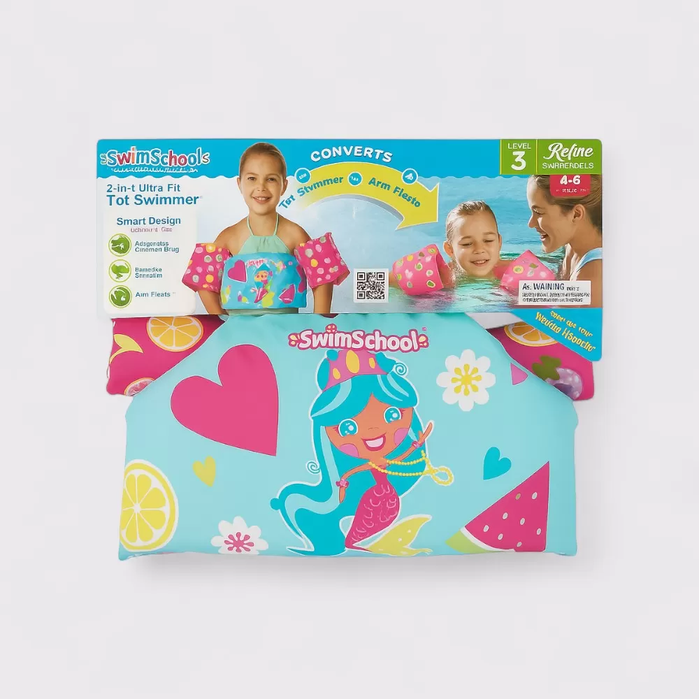 Áo Phao Tập Bơi Trẻ Em SwimSchool 2-In-1 Ultra Fit Tot Swimmer (Level 3) | Bé gái