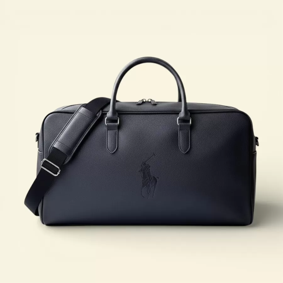 Ralph Lauren Faux Leather Bag #Xanh Đen