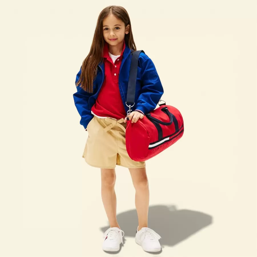 Tommy Hilfiger Kids' Flag Stripe Logo Duffle Bag