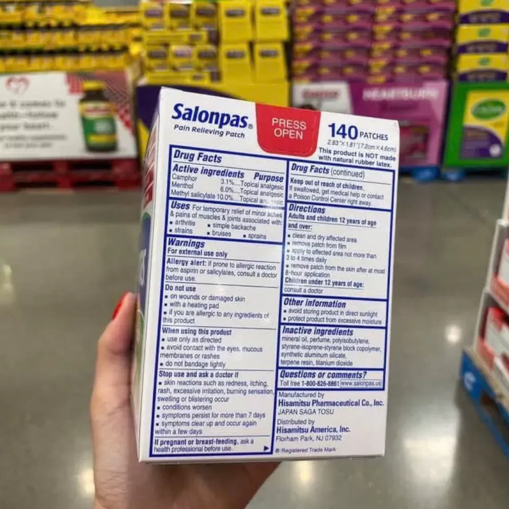 Miếng Dán Giảm Đau Salonpas Pain Relieving | 140 Patches