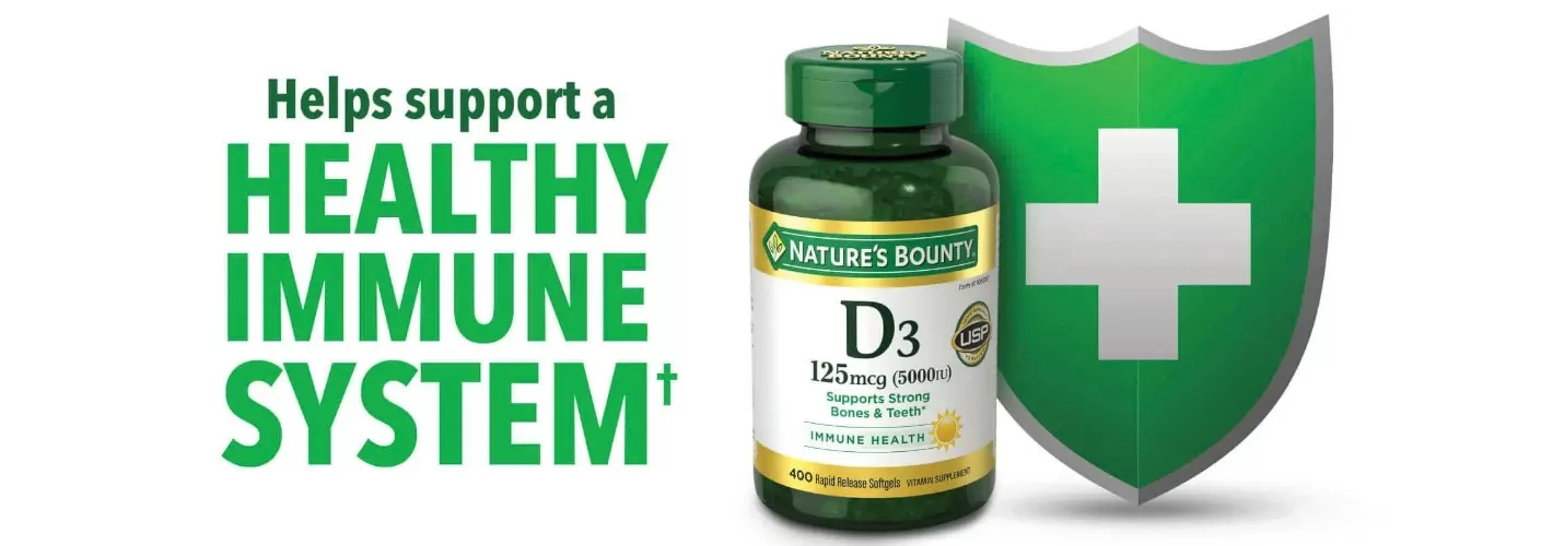 Viên Uống Vitamin Tổng Hợp Bổ Sung Vitamin D3 - Nature’s Bounty Vitamin D3 5000IU 400 Viên