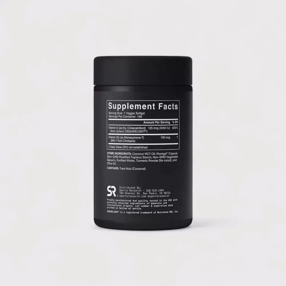 Viên hỗ trợ xương khớp Vitamin D3+K2 Sports Research | 160 viên