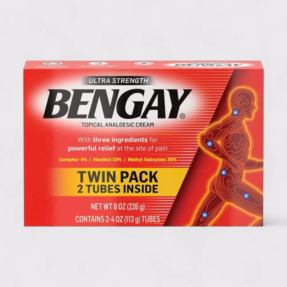 Kem Xoa Bóp Giảm Đau Ultra Strength Bengay Pain Relieving Cream 8Oz - Set 2