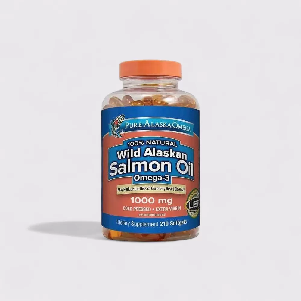 Viên dầu cá hồi Pure Alaska Omega Wild Alaskan Salmon Oil 1000 mg | 210 softgels