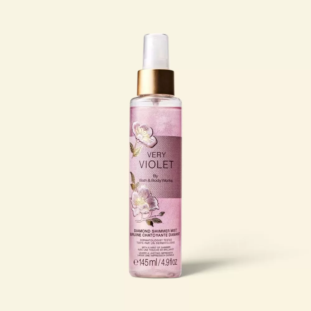 Xịt Thơm Toàn Thân Hạt Nhũ Very Violet - Bath & Body Works - 145ml